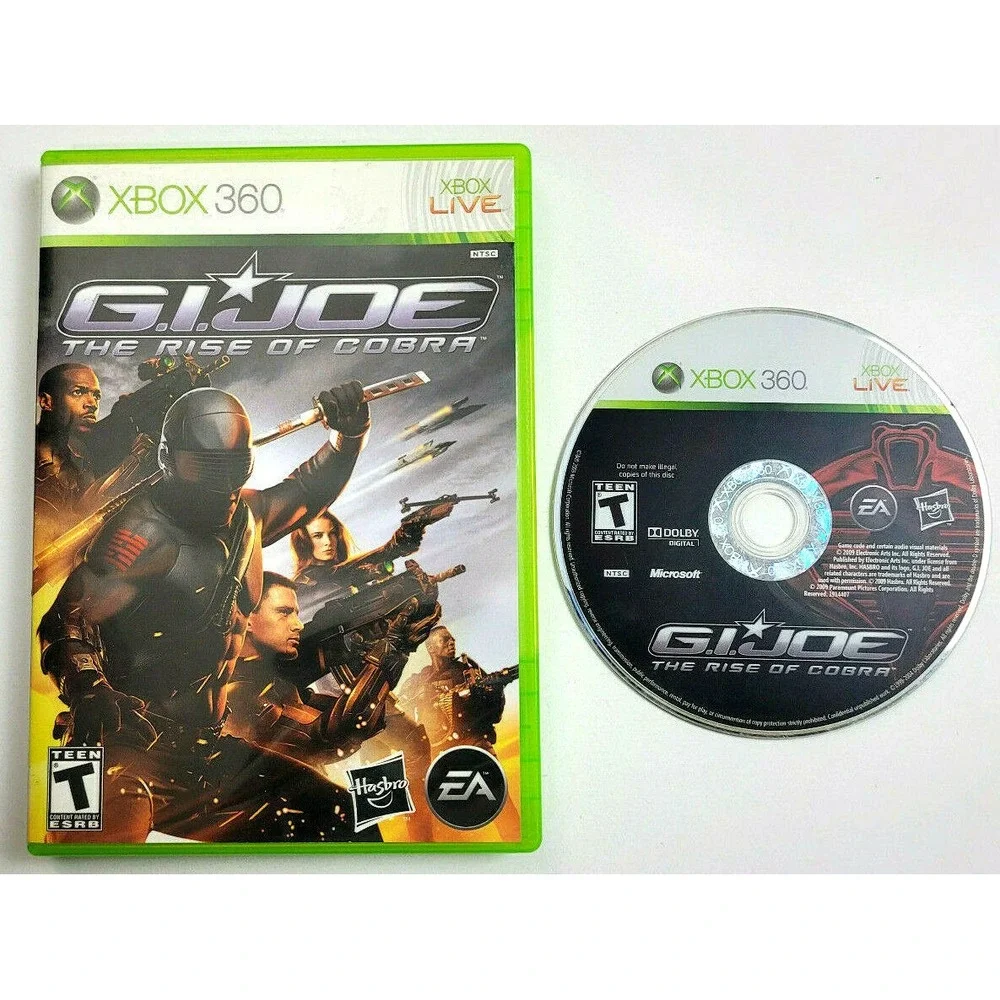 G.I. JOE: THE RISE OF COBRA - XBOX‎ 360 - GAME & CASE